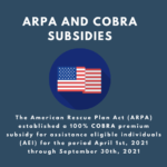 ARPA and COBRA Subsidies